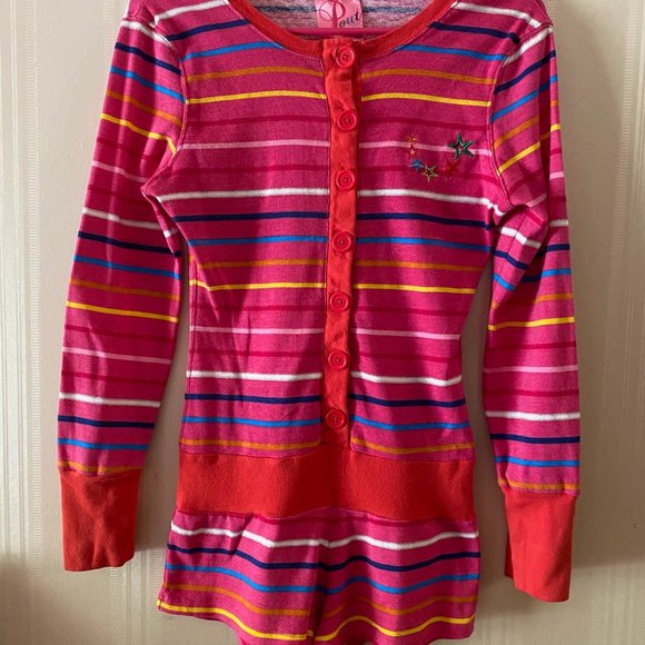 PINK Victoria's Secret Other - VICTORIA SECRET  Therma Striped Sleep Short Romper